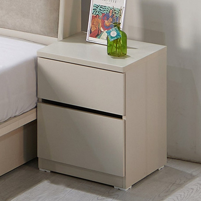 국산 400 미송 원목 2단 서랍장 협탁, 1개