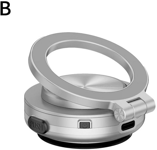 지능형 자동차 마운트 휴대폰 거치대 마그네틱 블랙 기술 범용 흡착 브래킷 안정적인 진공, 01 Sliver, 1개