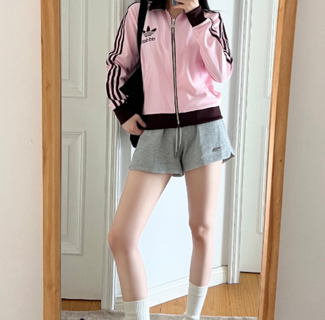 아디다스 여성 져지 프리미엄 베켄바우어 트랙탑 핑크