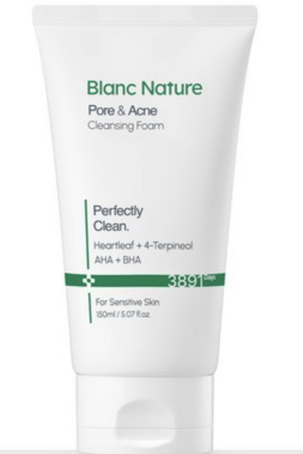 블랑네이처 여드름기능성 클렌징폼, 150ml, 1개