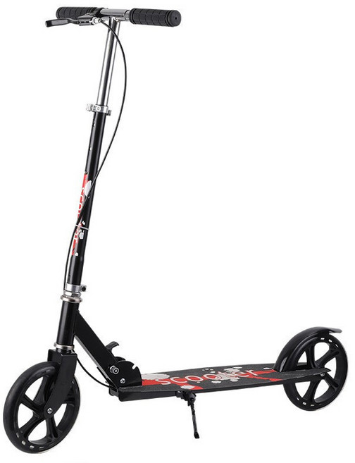 可折疊滑板車, 【手煞款】黑色, 1個