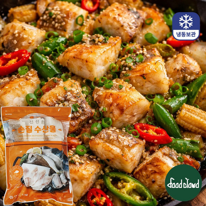 냉동 첨치 가자미 필렛 순살 40/60 1kg 지퍼백, 1개