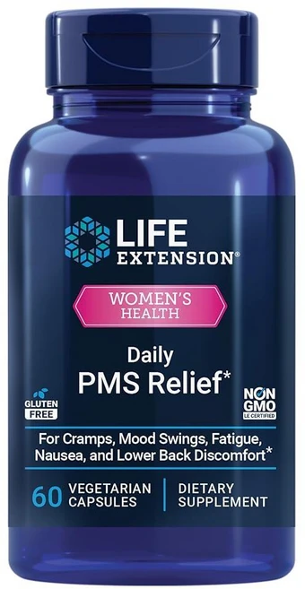 Life Extension Daily PMS Relief 60 Capsules, 1개, 60정 - 쿠팡