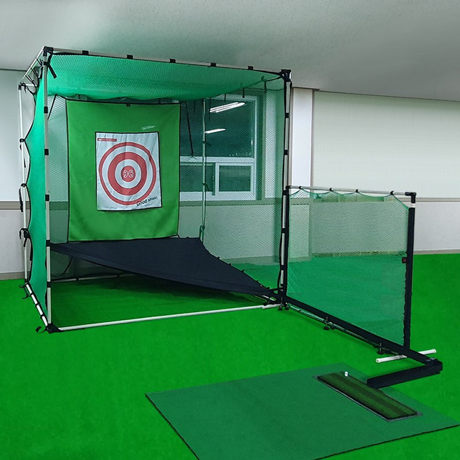 무한 자동공급기 개인 골프연습장 골프네트 풀세트, 2.4x2.4x폭2m 무한공급골프망 세트, 1개