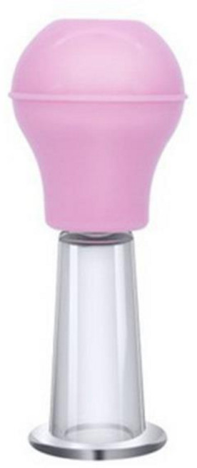 괄사 튼튼넥 림프순환마사지 도자기 괄사 고무 얼굴 마사지 컵 PVC 부항 진공 피부 리프팅 핑크 블루 스, 1개