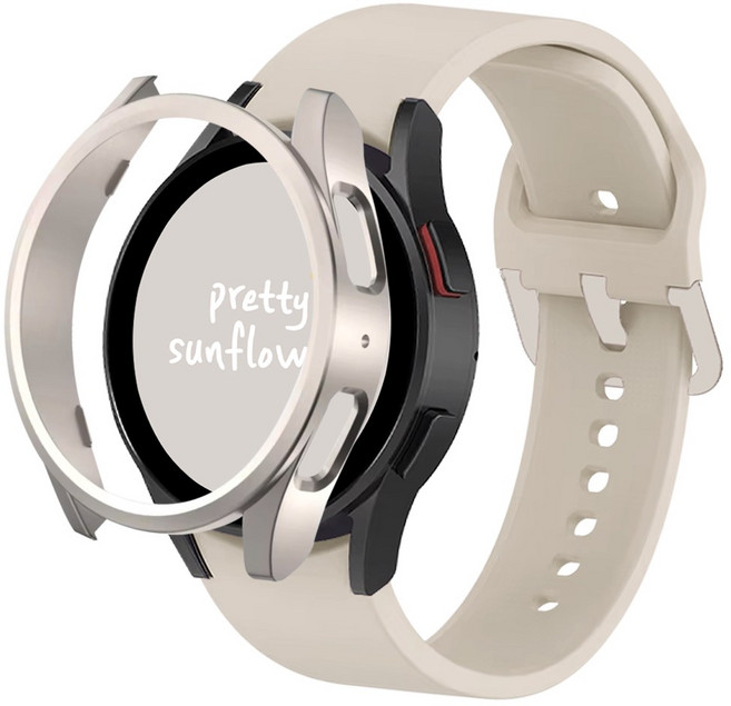 아이메이드잇 갤럭시워치 실리콘 스트랩 케이스, 스타라이트, 1개