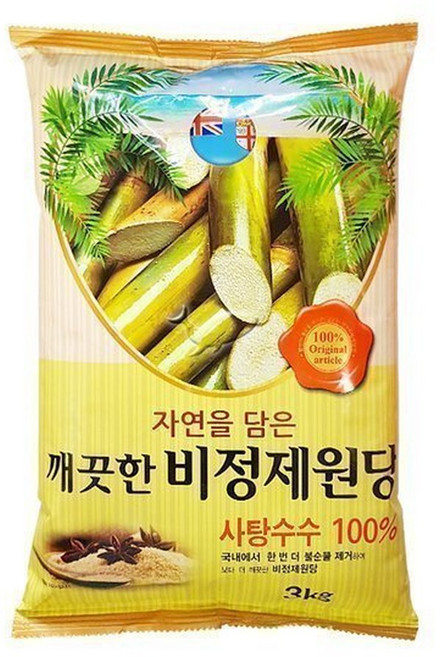 깨끗한 비정제원당 3kgx4개1BOX, 3kg, 1개
