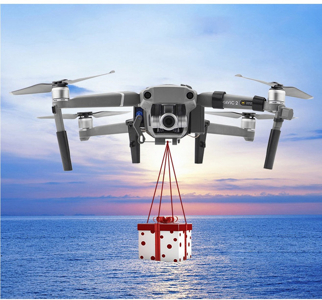 DJI Mavic 2 Pro/Zoom 드론 투하 장치 드랍스키드 송전 투하킷 낚시 미끼 구조 배달 장비, 1개, (매빅2프로) 드랍스키드