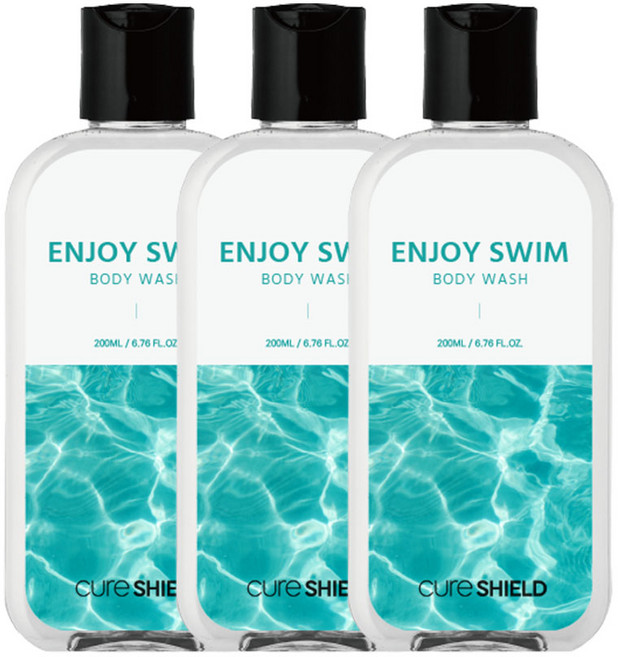 인조이스윔 수영바디워시 염소제거 수영장 바디워시 수영복 냄새 제거 정품, 200ml, 3개