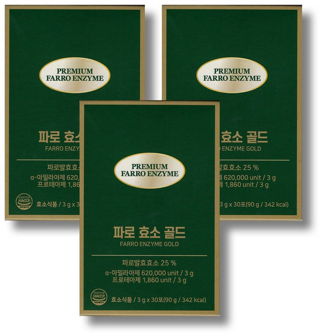 올바른건강식품 파로 효소 골드 30p, 90g, 3개