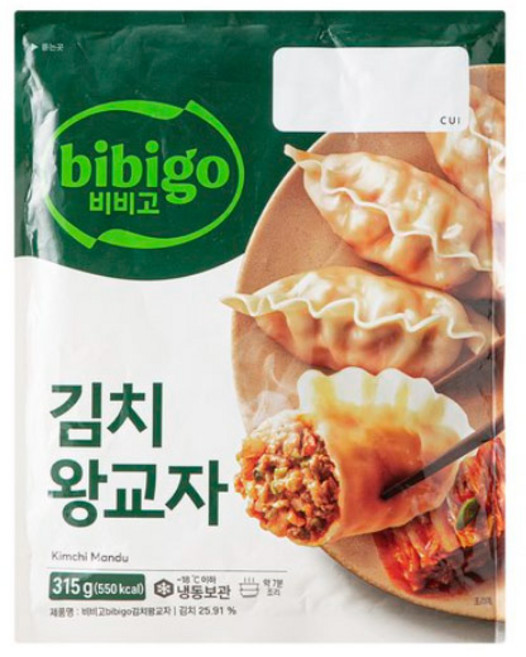 비비고 김치왕교자, 315g, 3개