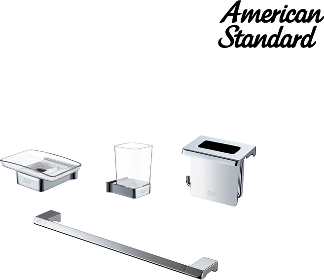 아메리칸스탠다드 큐브프로젝트 악세서리 4품 세트 크롬 FH0600-0GAK498AY, 오래된 AST 큐브 액세서리 세트 크롬 FH0600-0GAK498AY, 1개