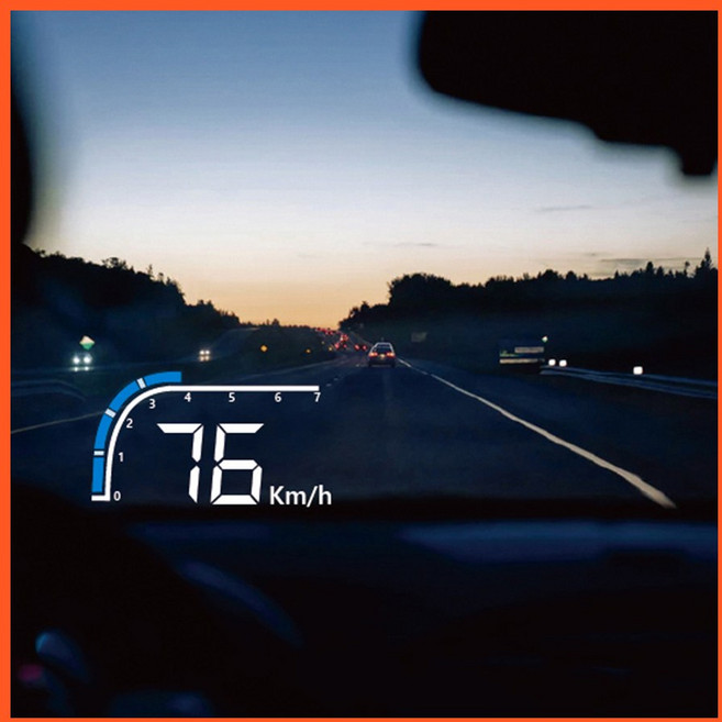 자동차 OBD타입 계기판 헤드업디스플레이 HUD A100 RPM, 1개, 전차종