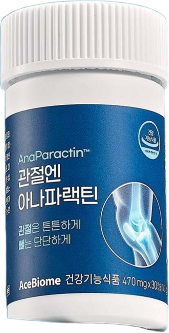 관절엔 아나 파랙틴 천심련 추출물 관절 뼈 영양제, 90회분, 1세트