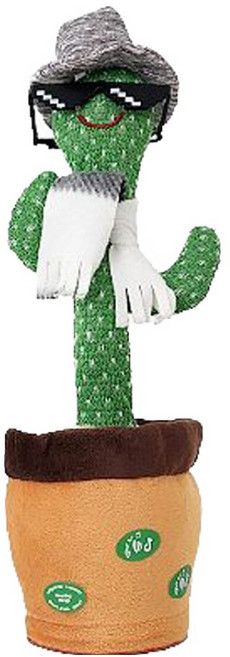 다다랜드 말하는 선인장 볼륨조절 작동인형, 볼륨 인싸 선인장, 1개, 35cm