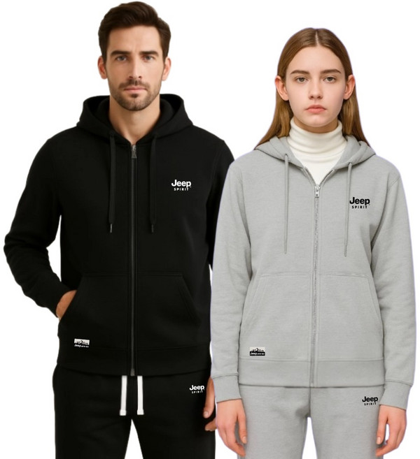 JEEP SPIRIT 지프 스피릿 남자 여성 츄리닝세트 남성 트레이닝복 세트 후드집업 + 조거 팬츠