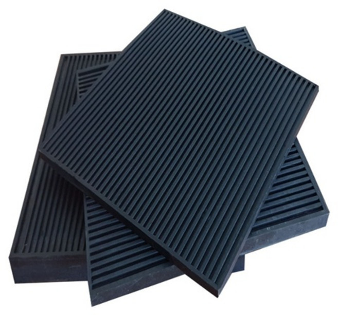 골 방진고무판 진동방지 충격흡수 방진용 골고무 패드, 20T, 1개