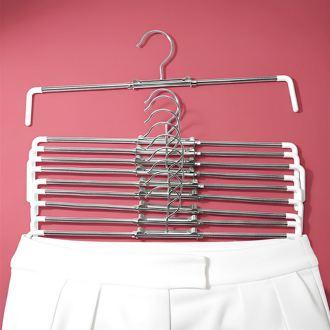 아우라7 자국없는 논슬립 치마 바지걸이, 10개, M (여성 추천)