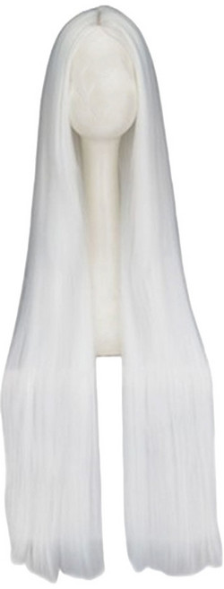 코스프레 구미호 흰머리 가발, 70cm, 1개