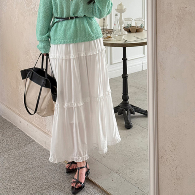 [난닝구]젠프펠 밴딩프릴스커트