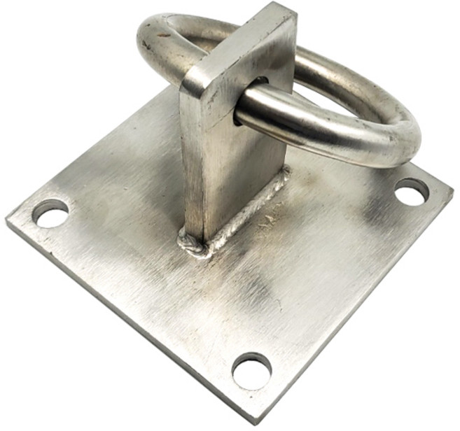 청소용고리 4구 SUS304 파라펫링 티형고리 외부청소고리, 1개