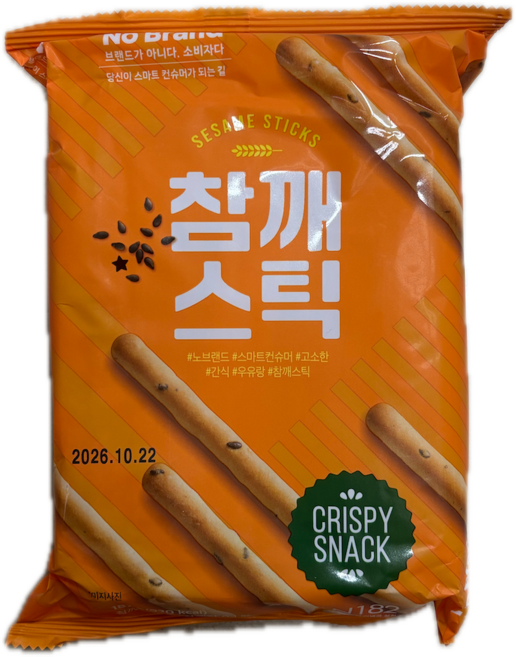 노브랜드 참깨스틱, 1개, 187g