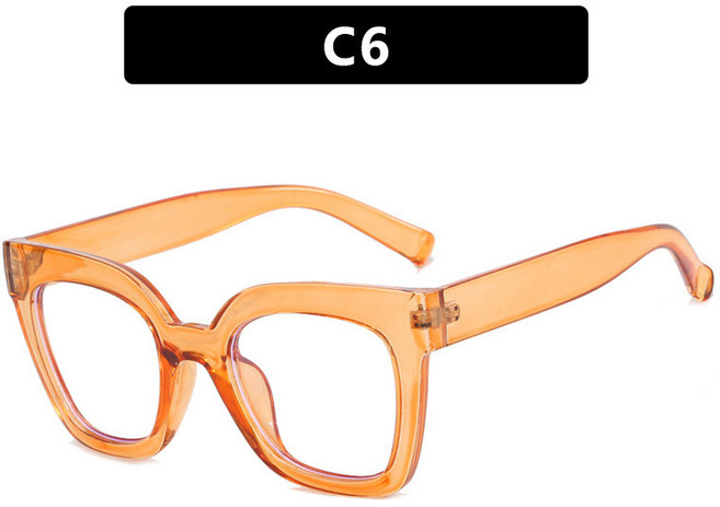 반뿔테안경 반테안경 레트로 여자 안경테 캣츠아이 W