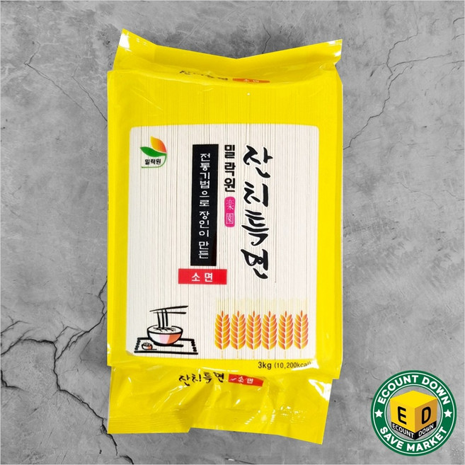 밀락원 잔치특면 소면 잔치국수, 1개, 3kg