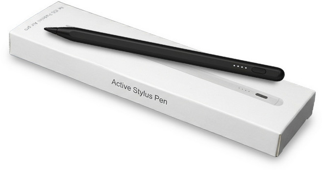 UP54K 主動式觸控筆 手機平板通用款 4段電量顯示, 黑, 1個