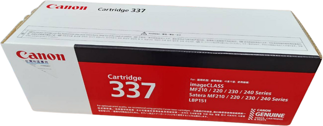 Canon 碳粉匣 imageCLASS MF210 / 220 / 230 / 240 系列 Satera LBP151, CRG-337, 1個