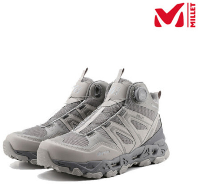 (매장정품) 밀레 MILLET 끈을묶을필요없는 BOA시스템 극강의가벼움 (DRY EDGE) 방수 투습이탁월한 남성등산화 엘라스모MD MXTSB948 (구매시 사은품등산양말증정)