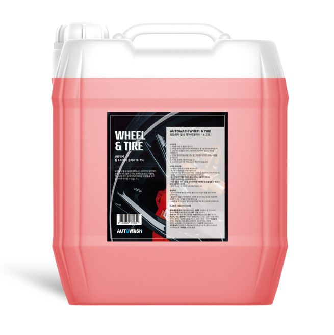오토워시 휠앤타이어 클리너 18.75L 대용량 업소용 말통 갈변제거, 1개