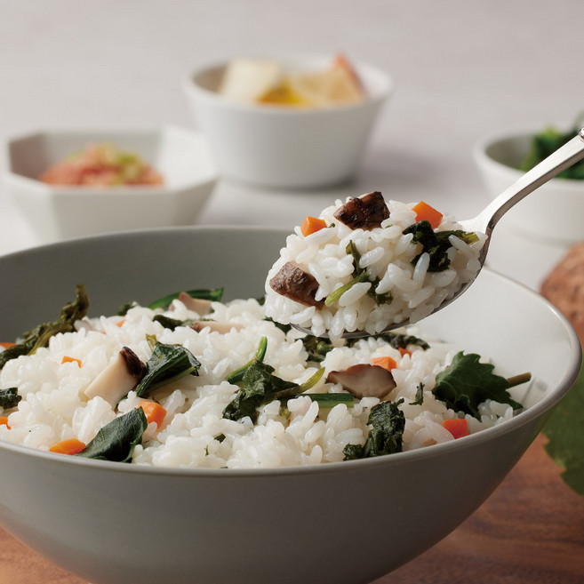 홈스랑 강원나물밥 유기농 버섯 나물밥 쉽게만들기 45g, 1개