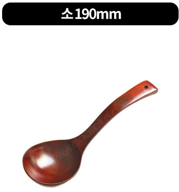 캠핑용 업소용 가정용 막걸리 옻칠 나무 국자 3size, 소 190mm, 1개