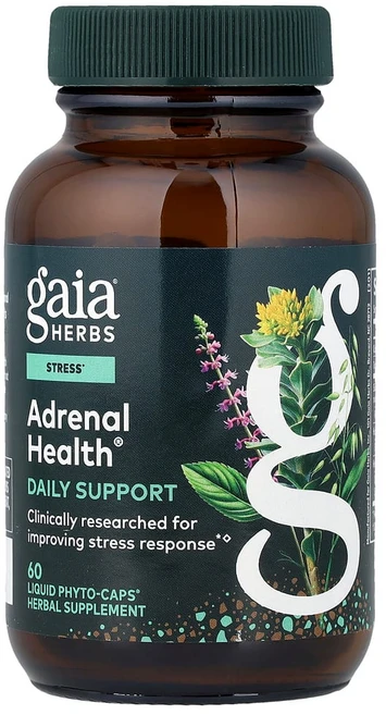 가이아허브 아드레날 헬스 보조제 60 식물성 액상 파이토 캡슐, GAI40300, 1개 - 쿠팡