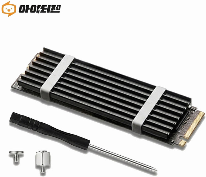 M.2 SSD 방열판 NVME 히트싱크 히트파이프 기본형 P201, 블랙