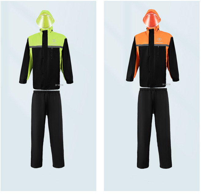 오토바이 우비 스피릿비스트 경량 상하 비옷 세트 안전 우의, SBT우비세트(그린XL)