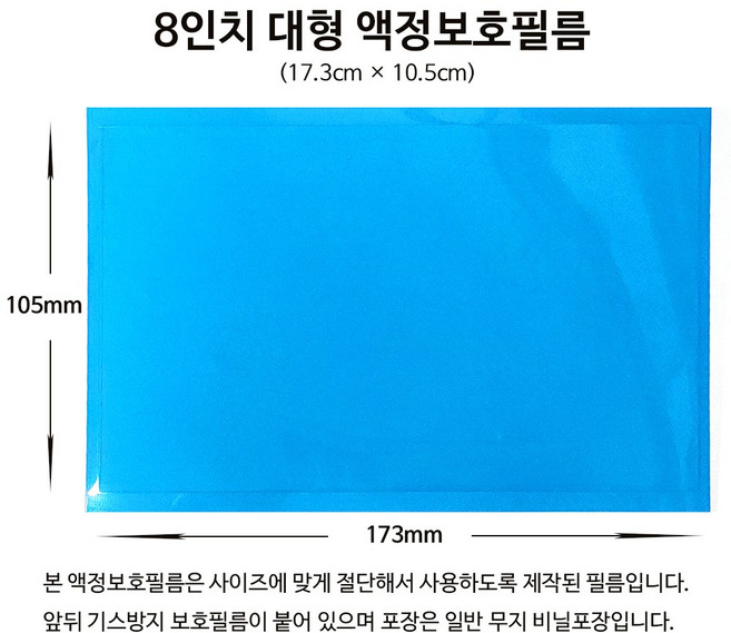 대형 사각 원형 액정보호필름 다용도 잘라쓰는 제품, 1개, 투명