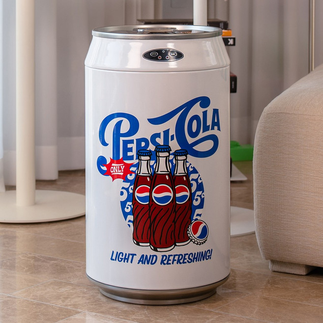 펩시 자동센서 휴지통 노터치 스마트 모션 쓰레기통, 30L, 화이트