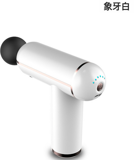 筋膜槍 迷你電動按摩器 深度衝擊, 英文包裝, TY-611黑色12頭帶脈衝