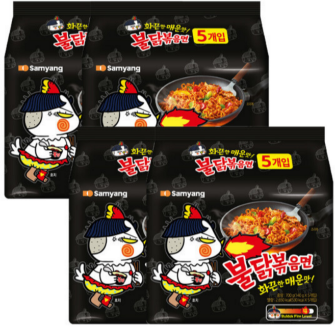 삼양 불닭볶음면 20입 (5입 x 4개), 4개