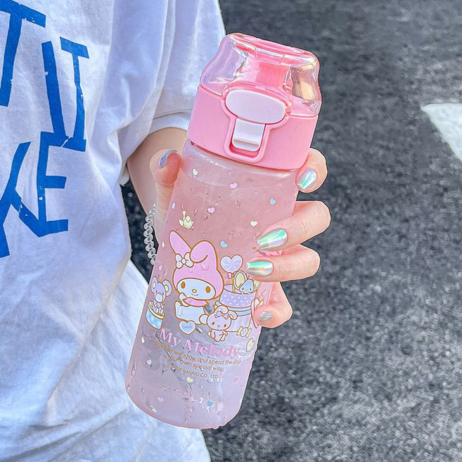 산리오 정품 시나모롤 원터치 아이스 트라이탄 보틀 물병 550ml BL530+Lin Lin Co. Ltd. 스마트톡, 마이멜로디, 1개