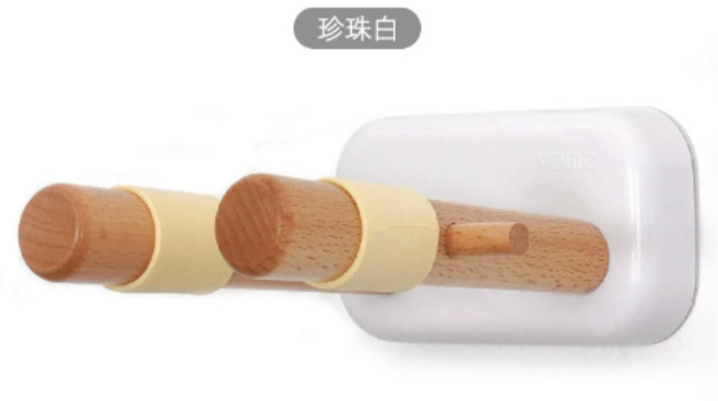 實木吉他壁掛架 適用吉他 烏克麗麗 電吉他, 1個, 珍珠白