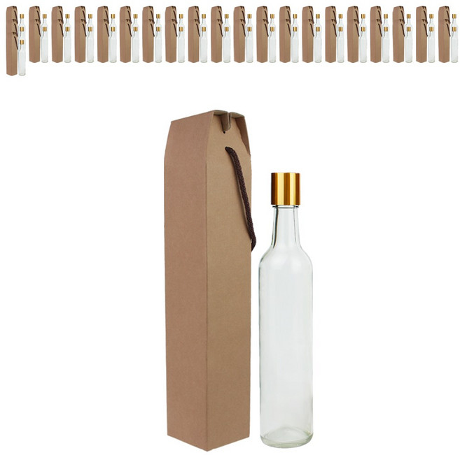 가인글로벌 복분자375 유리병 / 와인캡 골드 / 포장박스, 42개, 375ml