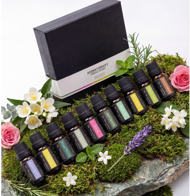 차이첸 퓨어 에센셜오일 세트, 10개, 10ml, 1세트