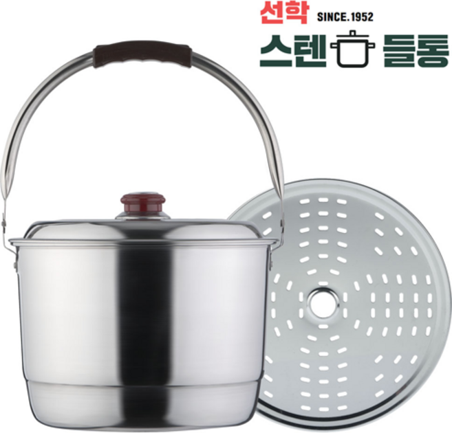 국내생산 선학 정품 스텐들통 곰솥 빨래솥 6size, 들통 4호, 1개