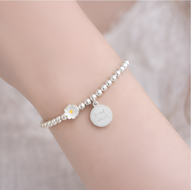 데이지 팬던트 볼체인 팔찌 여성 데일리 주얼리