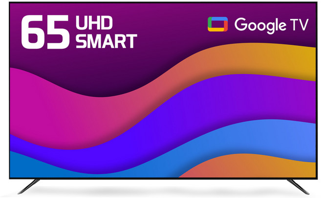 티브이지 구글 4K UHD 스마트TV 제로베젤 에너지효율1등급, 65인치, 65UHD SMART, 스탠드형, 고객직접설치