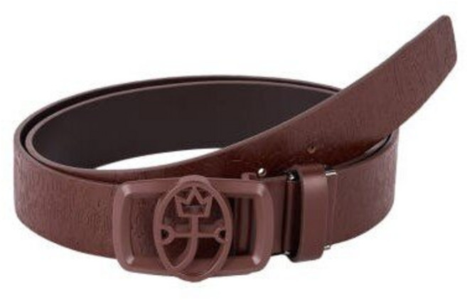 까스텔바작 남성 로고 버클 패턴 벨트 BGEWGT201BR, 1개, 블랙