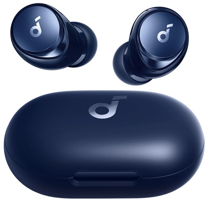 앤커 사운드코어 스페이스 A40 노이즈캔슬링 블루투스 이어폰, A3936032, 네이비